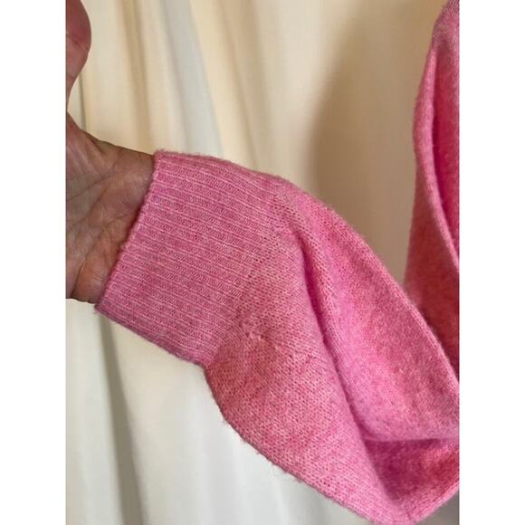 Vero Moda Womens Leaf Pink V-Neck Knit Long Sleeve Pullover Sweater S - Picture 5 of 8